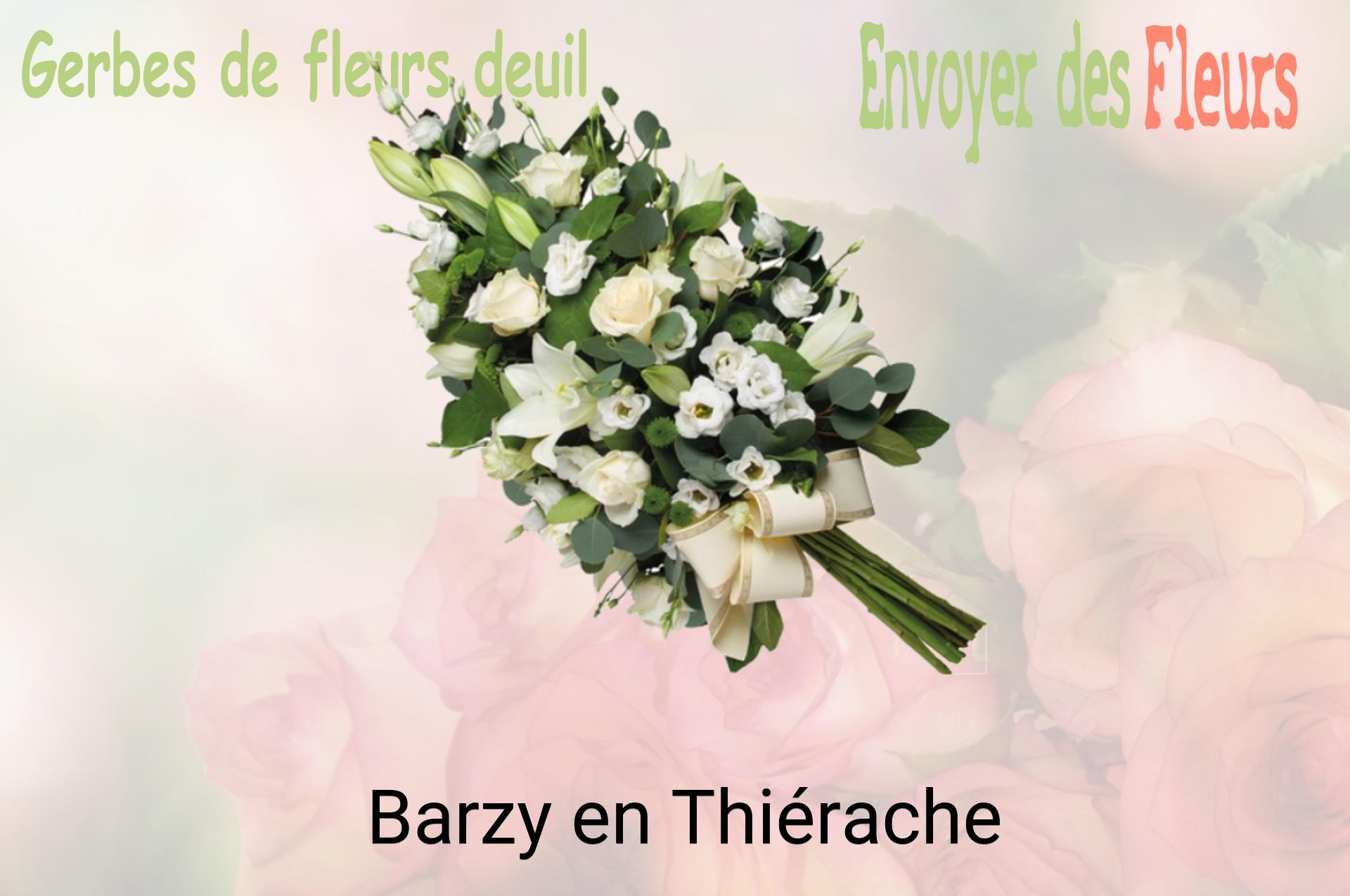 Gerbe de fleurs de deuil livrée à Barzy-en-Thiérache
